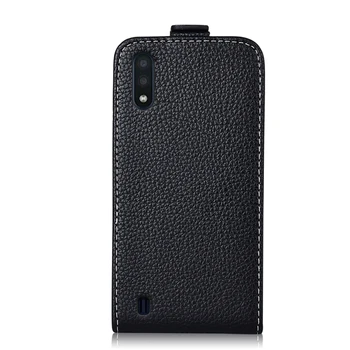 Derliaus Flip Case For Samsung Galaxy M01 Dangtelį Galaxy M01 Mielas Odinis Telefono Maišelį Paprasto Atveju 