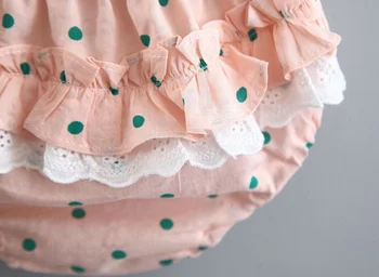 Baby girl drabužiai nustatyti 2020 m. kūdikių vasaros nustatyti Polka Dot lankas-line suknelė + Haremo Kelnės bamblys medvilnės apranga