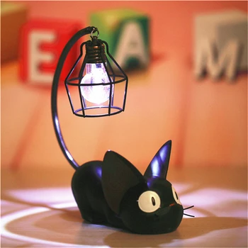 2020 Naujausias LED Nakties Šviesos JiJi Mažų Kačių Žaislas Naktį Lempa Vaikas Led Stalinis Žibintas Namų Puošybai Dervos Vaikams, Cartoon Kambario Lempa