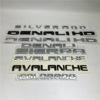 Už GMC Chevrolet AVALANCHE Silverrdo Colorrdo Denali HD Siera Durų ar Bagažinės Emblema Logotipas Emblemos Lentele