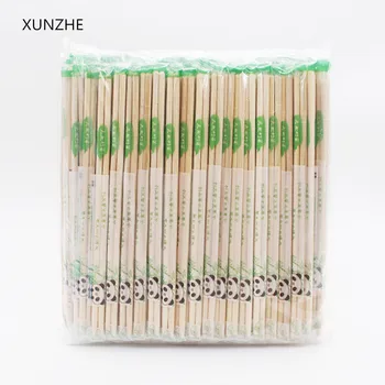 XUNZHE Kinijos Vienkartiniai Bambuko Medienos Lazdelės Lazdos 5.0*19.8 cm 50 Porų Virtuvės dalykėlių