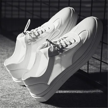 Vasaros balti bateliai karšto batų kvėpuojantis ploni batai balti vyriški valdybos bateliai, balti bateliai, balti bateliai