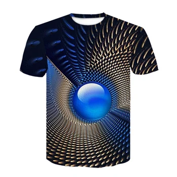 3D Dinamiškas Nuotrauką T-shirt Vyrai Juda Poveikis Spausdinti Tshirts Vyrų Vasaros marškinėliai Kvėpuojantis Viršuje Tees svaigsta galva, Pora Kostiumu drabužiai