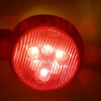 2vnt 12V 24V Sunkvežimio Priekaba Traktoriaus Stovėjimo Žibintai Raudona Gintaro Poziciją posūkio Žibintas Galinis Šoninis Marler LED Šviesos