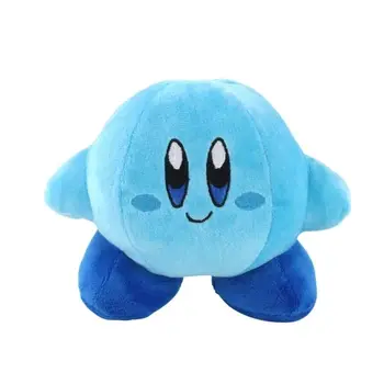 Drąsus Kirby Super Mielas Mėlynos, Rožinės Kawaii Animacinių filmų Lmage Pliušinis Lėlės, Minkšti Žaislai, 15CM