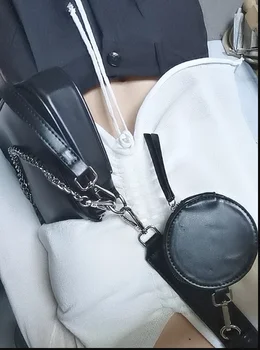 Naujausias mados moterų maišas composite moterų maišelį kryžiaus įstaiga mergina atsitiktinis peties messenger bag black 2hki8878