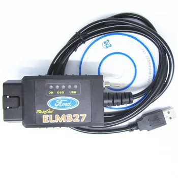 FTDI chip ELM327 USB jungiklis Ford diagnostikos kabelis