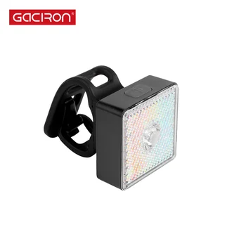 GACIRON Smart Įspėjamoji Lemputė Dviračio Priekinis Žibintas Galinis Saugos Dviračio Lempa USB Įkraunamas LED Dviračių Šviesos 80Lum Vietoje/Prožektorius