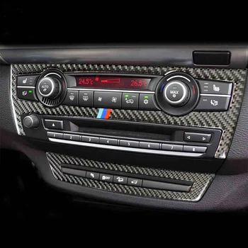 Anglies pluošto oro kondicionavimo angos rėmo Dangtis apdaila China oro angos skydelis dekoratyvinis Automobilių Lipdukas BMW X5 X6 E71 e70 