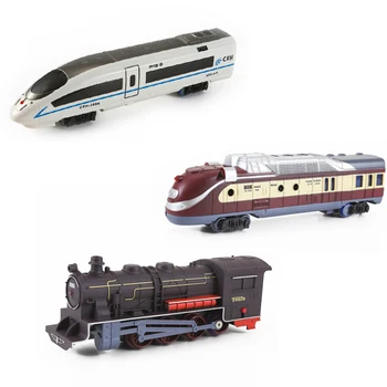 Dideli elektros modeliavimas traukinio žaislų elektrinio traukinio modelio lokomotyvas statybos jausmą priedai smėlio lentelė priėmimo kraštovaizdžio