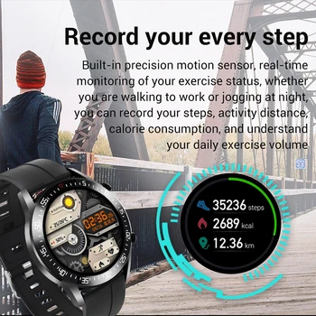 LIGE Naujas IP68 vandeniui sporto smart watch 