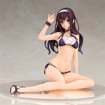Japonų Anime seksualus saenai herojė ne veiksmų skaičius, sodate-kata Kasumigaoka Utaha maudymosi kostiumėlį pav 14cm žaislai bikini mergaitė žaislas