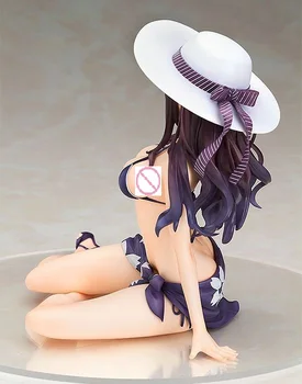 Japonų Anime seksualus saenai herojė ne veiksmų skaičius, sodate-kata Kasumigaoka Utaha maudymosi kostiumėlį pav 14cm žaislai bikini mergaitė žaislas