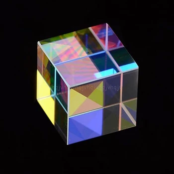 Spalvinga Combiner Splitter Kryžiaus Dichroic Kubo RGB Prizmės Optinis Stiklas Trikampė Prizmė, 20mm