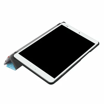 Tapyba Ultra Plonas Tri-fold Stovėti Oda Atveju Padengti Huawei Mediapad M3 Lite 8.0 NKP-W09 NKP-AL00 MON-W19 AL19 8