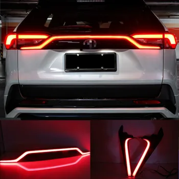 Už RAV4 užpakalinis žibintas RAV 4 2019~2021 LED automobilių reikmenys Taillamp RAV4 galinis žibintas fogDynamic automobilio bamperis užpakalinis žibintas