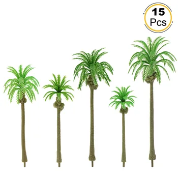 YS04 15vnt Modelis Geležinkelio Modelio Kokoso palmių, Palmių Medžių Seabeach Išdėstymas OO/HO/TT/N/Z Skalė
