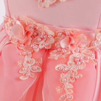 2021 Mergaitės Siuvinėti Elegantiškas Vestuves Suknelė Princesė Suknelė Mergaitėms Prom Pirmosios Komunijos Vaikų Drabužių vestidos