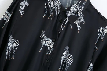 Senovinių moterų zebra print suknelė 2020 metų vasaros mados ponios visą rankovėmis suknelės moteris elegantiška suknelė mergaitėms prašmatnus vestidos