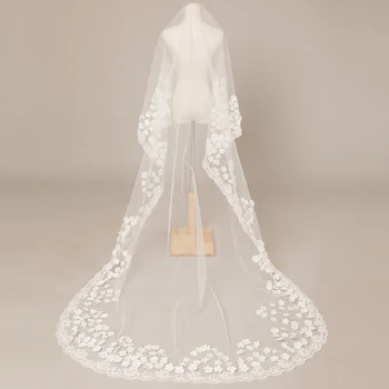 Prabangus Diamond Nėrinių Organza 3D Siuvinėjimo Gėlės, Nuotaka, Vestuvinė Suknelė Puošmena RS2632