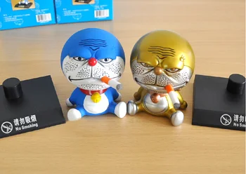 10cm Japonijos Anime Doraemon Drebulys Atuo figūrėlių, Papuošalų, Žaislų, Doraemon nerūkantiems BobbleHead Nemokamas Pristatymas