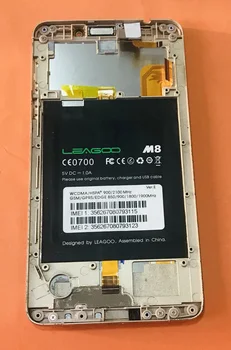 Senas Originalus LCD Ekranu + Touch Ekranas + Rėmas Leagoo M8 MT6580A Quad Core 5.7