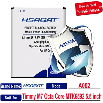 HSABAT 4900mAh A002 Baterija Timmy M7 Octa Core MTK6592 5.5 colių