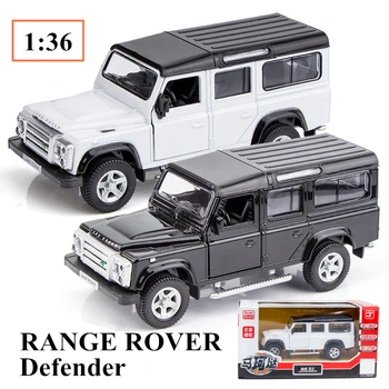 1/36 Range Rover Defender Metalo Transporto priemonės Diecast Traukti Atgal, Automobilių Modelį Žaislai Berniukas, Surinkimo Kalėdų Dovana 