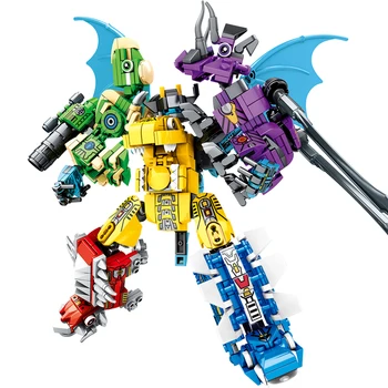 Juros periodo Dinozaurų Pasaulių LegoINGlys 6 Dinozaurai Robotas Žaislai Vaikams Blokai Kit Švietimo Plytų Berniukai Dovana