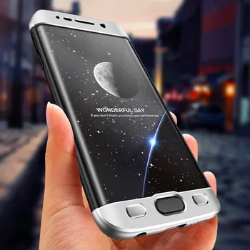Samsung Galaxy S6 S7 Krašto Atveju 360 Apsauga Visą Kūną Padengti Matiniu Hard Case for Samsung Galaxy S 7 6 Krašto S6Edge S7Edge