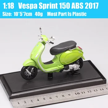 1/18 maisto mini 2017 Piaggio Vespa Sprint 150 ABS motoroleris masto dviračių diecast motociklo žaislas modelių kolekcionieriams dovana suaugusiųjų