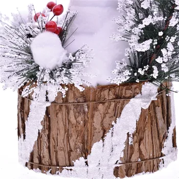 MYBLUE 30cm Mielas Kalėdų Polistirolas, Papuošalai Kalėdų Senelis Sniego Lėlė Statulėlės Sodo Šiaurės šalių Namų Kambario Dekoro Priedai