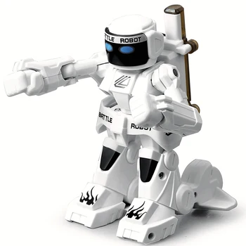 RC protingas robotas 2.4 G Įstaiga Prasme Mūšis nuotolinio valdymo robotas Kovoti su Žaislus Vaikams Žaislas Su Dovanų Dėžutė Šviesos Ir Garso Boksininkas