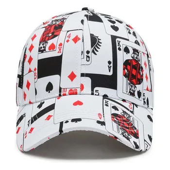 Mados gatvės beisbolas bžūp grafiti saulės kepurės hip-hop pokerio spausdinti skydelis pavasario skrybėlę reguliuojamas snap-atgal skrybėlės golfo kepurės
