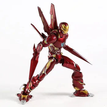 S Geležinis Žmogus MK50 Nano Ginklų Ironman Ženklo 50 Tony Stark SHF Avenger Endšpilis Begalybės Karo Veiksmų Skaičius Žaislas