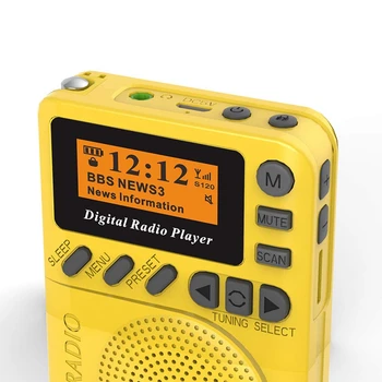 KARŠTO Kišenėje Dab Skaitmeninis Radijas, 87.5-108Mhz Mini Dab+ Skaitmeninis Radijas su Mp3 Grotuvas Fm Radijas, Lcd Ekrano ir Garsiakalbis