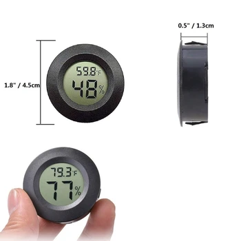 NEW-5-Pack Mini Termometras su Drėgmėmačiu Skaitmeninis LCD Ekranas Kambario Temperatūros ir Drėgmėmačiu Namų Biuro Drėkintuvas Drėgnoje