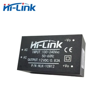 Nemokamas pristatymas Hi-Link naujų 10vnt 220v, 12V 10W AC DC izoliuotas protingas buitinių kompaktiškas perjungimo mini maitinimo modulis