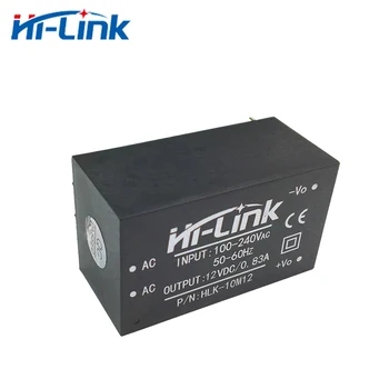 Nemokamas pristatymas Hi-Link naujų 10vnt 220v, 12V 10W AC DC izoliuotas protingas buitinių kompaktiškas perjungimo mini maitinimo modulis