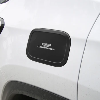 SHINEKA Auto Aliuminio Lydinio Degalų Bako Dangtelio Naftos Dujų Bako Dangtelio Lipdukas Tinka Jeep Compass 2017 Interjero Priedai