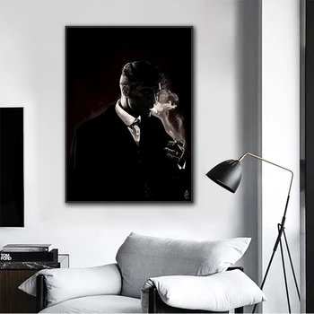 Filmo plakatas sienos menas nuotraukas Retro plakato, drobė, tapyba gyvenimo kambario sienos dekoras juoda balta drobė menas
