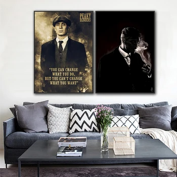 Filmo plakatas sienos menas nuotraukas Retro plakato, drobė, tapyba gyvenimo kambario sienos dekoras juoda balta drobė menas