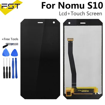 Juoda NOMU S10 LCD Ekranas+Touch Ekranas montavimas Aukštos Kokybės skaitmeninis keitiklis Stiklo plokštės Pakeitimas S10 Universalus Pantalla