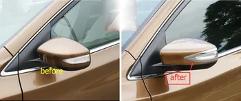 Automobilių Optikos, Skirtos Nissan Maxima 2016 2017 ABS Šoninės Durys galinio vaizdo Veidrodžio Juostelės Padengti Apdailos 2 Vnt / Komplektas