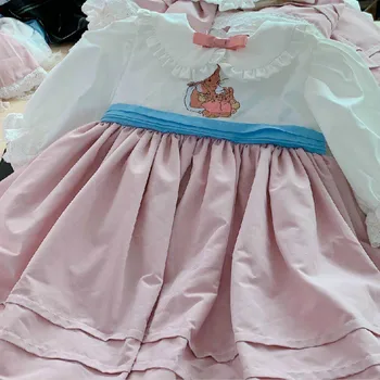 2020Autumn Vaikai Medvilnės Princesė Dress Turkijos Saldus Šviesą Vestuvių Vaikiška Suknelė Merginos Kalėdų Suknelė, Vaikams, Suknelės Mergaitėms