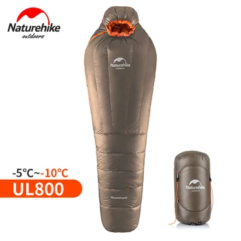 NatureHike Mumija miegmaišį Ultralight Kempingas Suaugusiųjų Šiltas Žiemą -20~-10 Laipsnių NH17U800-L