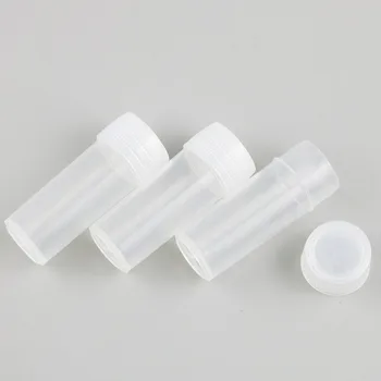 50Pcs 5ML Tūrio Plastikinės Mėginio Buteliukas Mažas Buteliukas Medicina Tabletes, Milteliai Kapsulėje Talpykla Kelionės Bakas