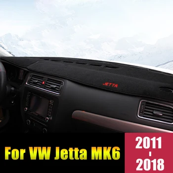 Volkswagen VW Jetta MK6 2011-2016 2017 2018 LHD Automobilio prietaisų Skydelio Dangtelį Kilimėliai Išvengti Šviesos Trinkelės, Anti-UV Atveju Kilimai Priedai