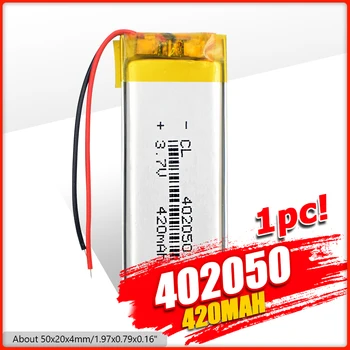 420mAh 3.7 V 402050 Ličio Polimerų Baterija Li-po Baterijos Pakeitimo Kosmetikos & Masažo Priemonė GPS DVD