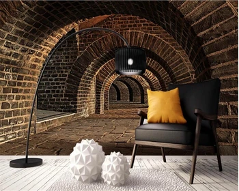 Beibehang Užsakymą tapetai 3D tunelio pratęsimo kosmoso tunelis pramoninės vėjo sofa-lova, TV foną, sienų freskomis 3d tapetai